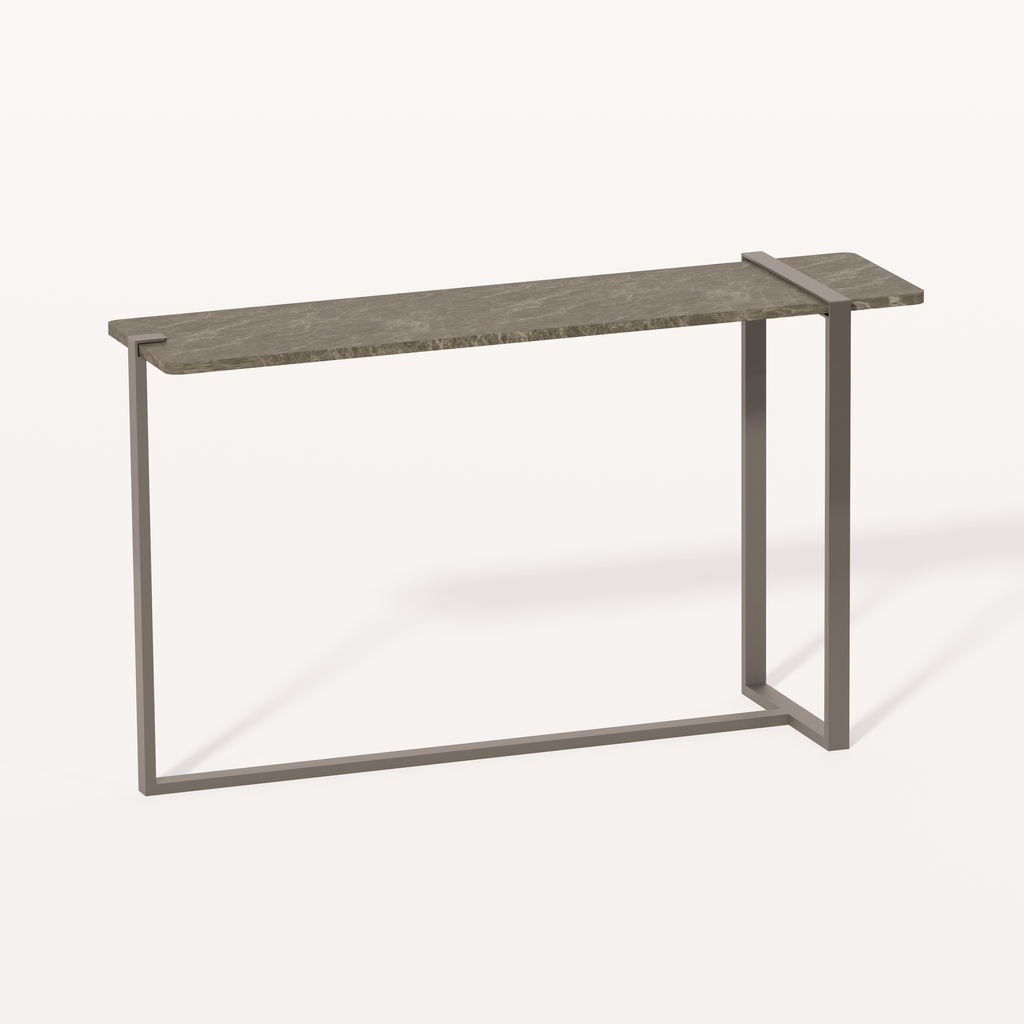 AMADEO - CON 149 (AB (METAL FRAME ANODIC BROWN), MARBLE ALASKA WHITE)