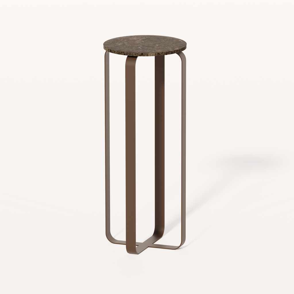 GRETA - CON 1174 (AB (METAL FRAME ANODIC BROWN), MARBLE BRECCIA SARDA)