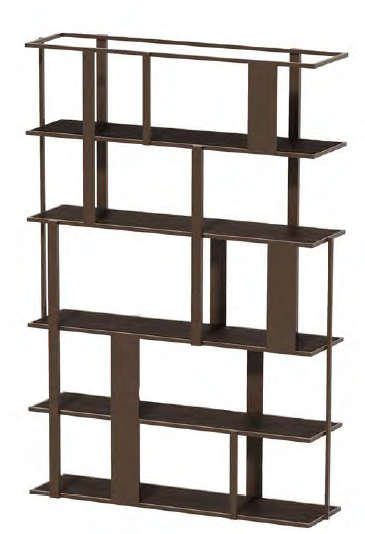 HAROLD - RCK 1260 (AB (METAL FRAME ANODIC BROWN), VENEER OAK BLACK 9MM)