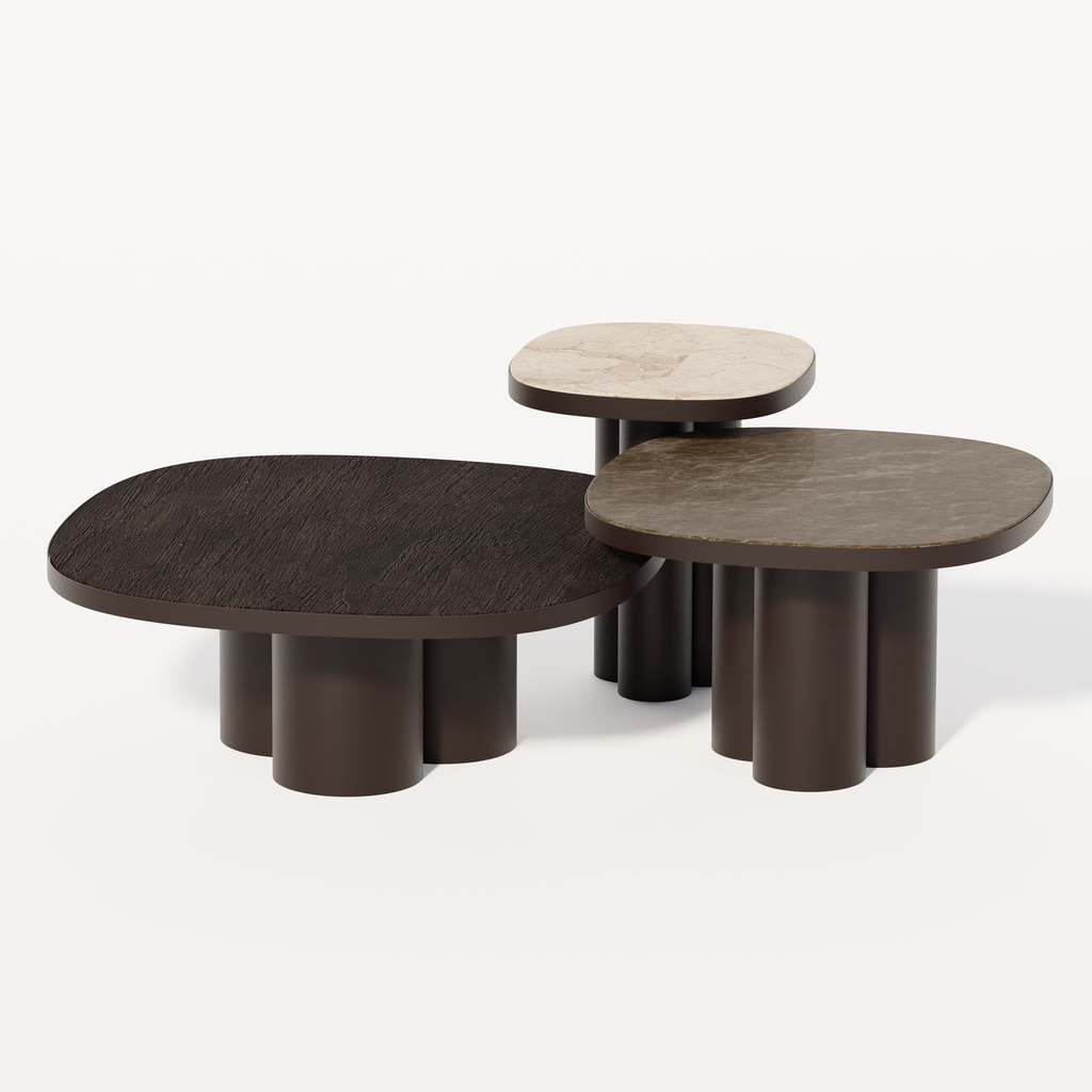 RHEA ELEGANCE - TBL 691 (AB (METAL FRAME ANODIC BROWN), MARBLE BRECCIA SARDA)