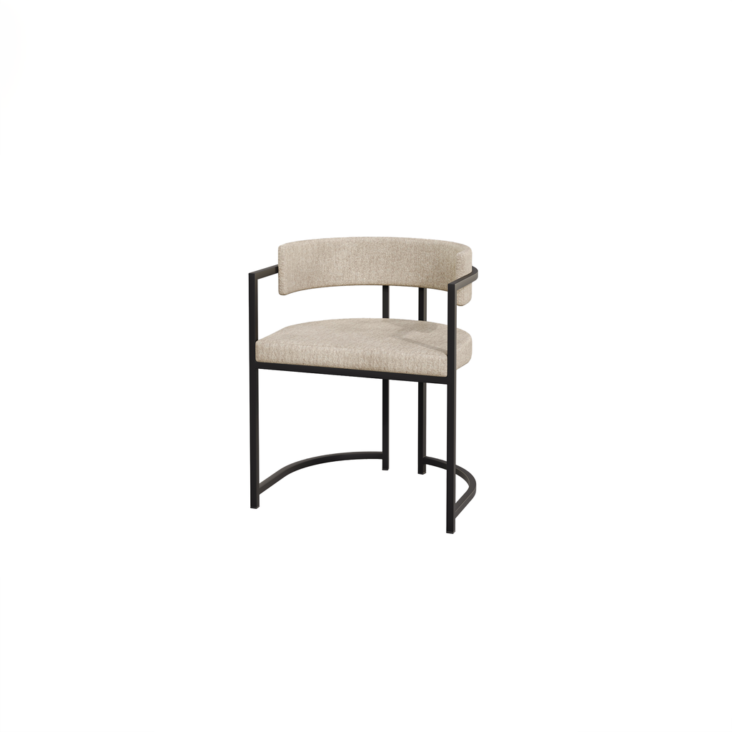 [CHR 405 AB COFFEE 81 20 DC] DIMIDUS DINING CHAIR (AB (METAL FRAME ANODIC BROWN), COFFEE 81)
