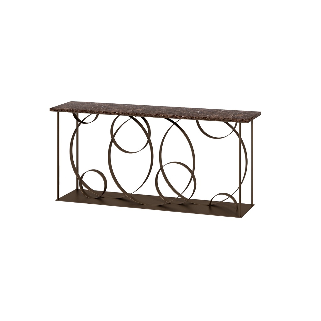 [CON 62 AB 20 MR BRS] MULTIRINGO - CON 62 (AB (METAL FRAME ANODIC BROWN), MARBLE BRECCIA SARDA)