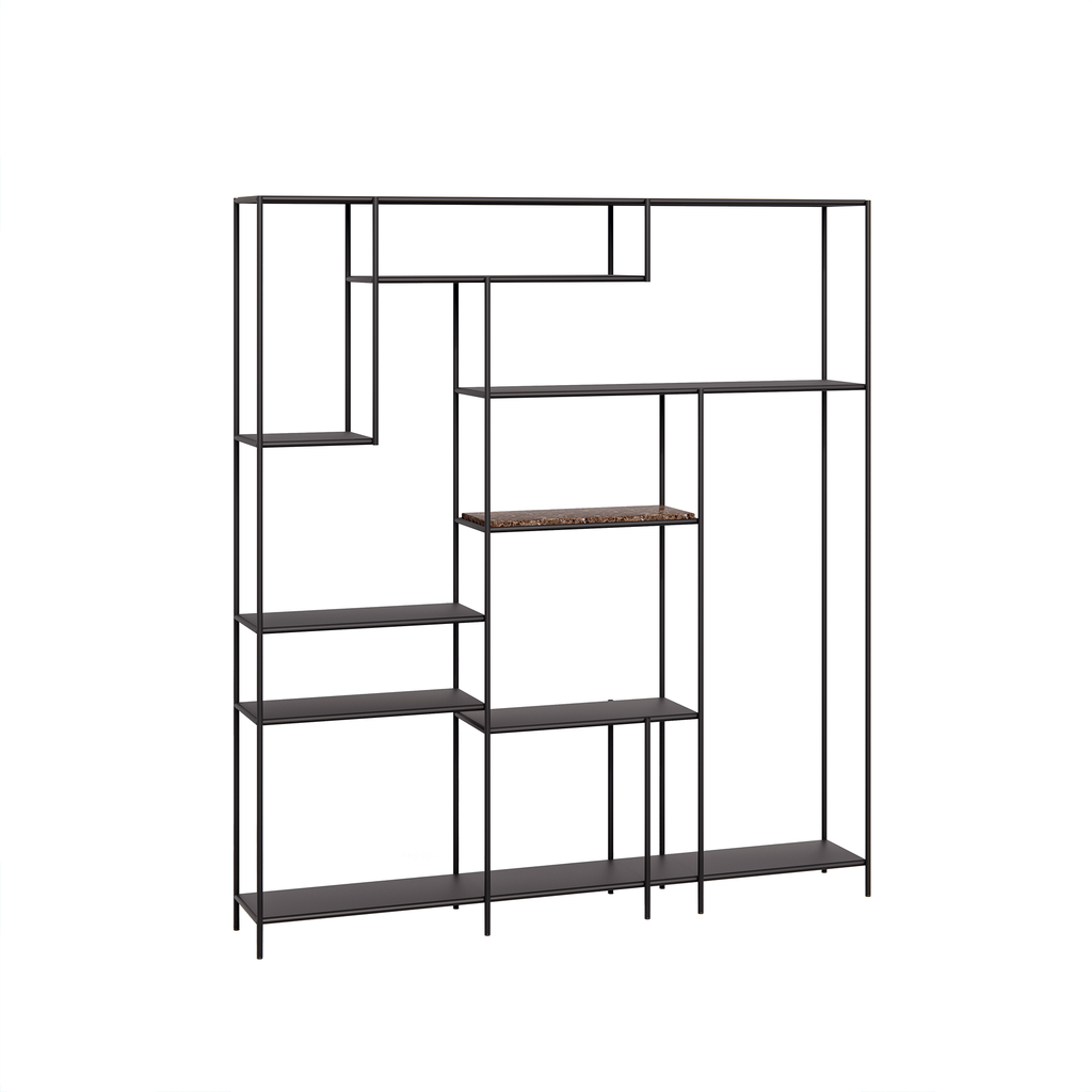 [RCK 125 AB 20 MR AWH R16] BENEDETTI (AB (METAL FRAME ANODIC BROWN), MARBLE ALASKA WHITE)