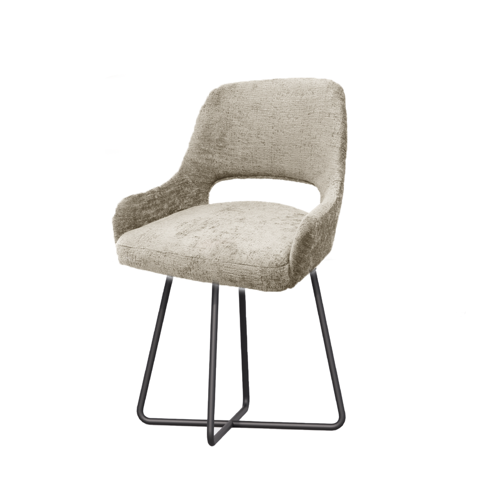 [CHR 206 AB FLORENCE ARM COFFEE 81 16] FLORENCE ARM CROSS - CHR 206 (AB (METAL FRAME ANODIC BROWN), COFFEE 81)