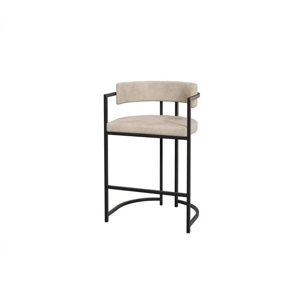 [CHR 405 AB COFFEE 81 20 KB] DIMIDUS KITCHEN BARCHAIR (AB (METAL FRAME ANODIC BROWN), COFFEE 81)
