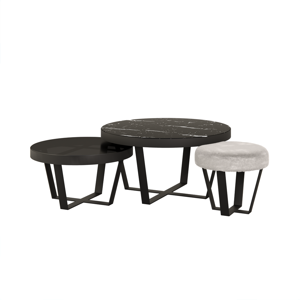 [TBL 763 AB 20 MR AWH 50/5] ATHENA (AB (METAL FRAME ANODIC BROWN), MARBLE ALASKA WHITE)