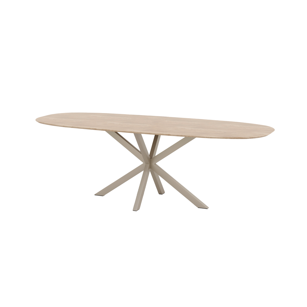 [TBL 740 AB 20 V OAK NAT TON 2000x900] OTIS - TBL 740 (AB (METAL FRAME ANODIC BROWN), WOOD VENEER OAK NATURAL 20MM, BARREL - 2000x900)