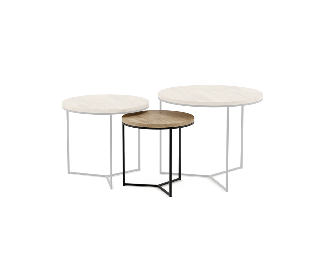 PACEM (AB (METAL FRAME ANODIC BROWN), WOOD VENEER OAK NATURAL 20MM)