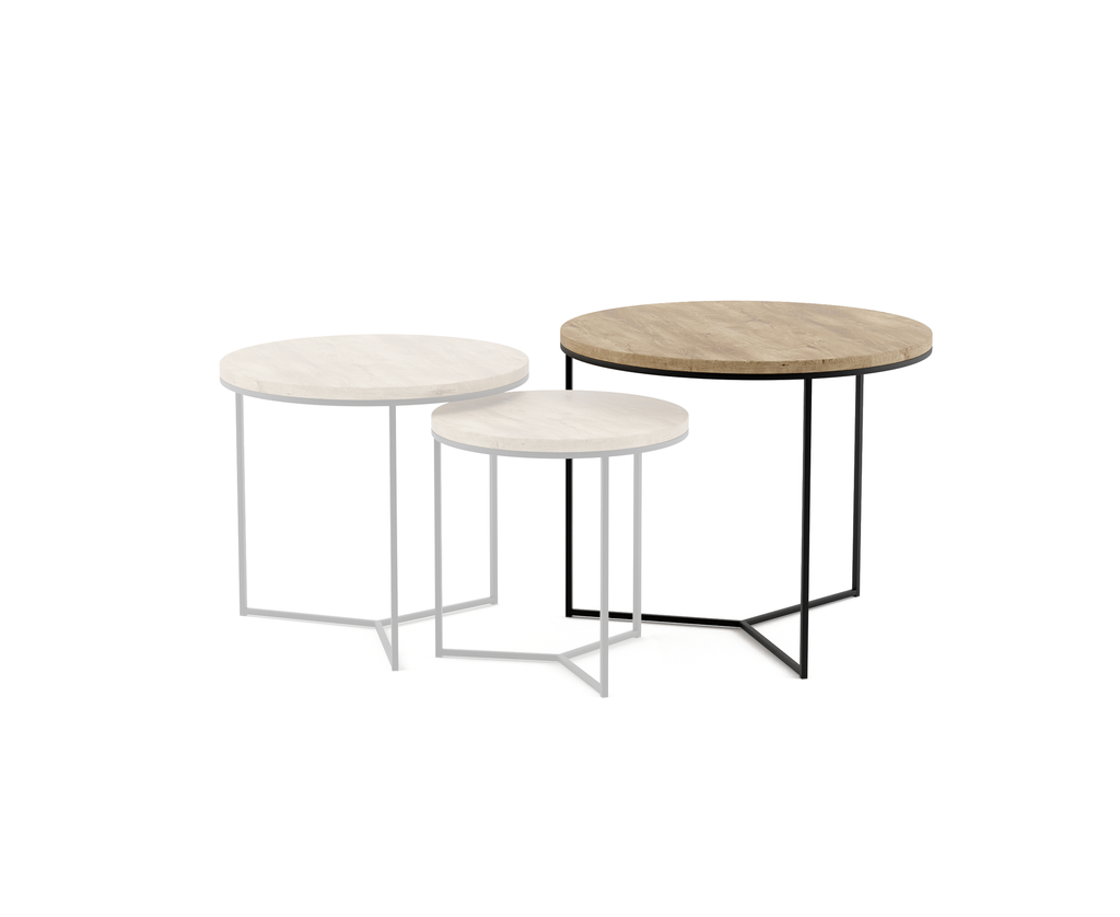 PACEM (AB (METAL FRAME ANODIC BROWN), WOOD VENEER OAK NATURAL 20MM)