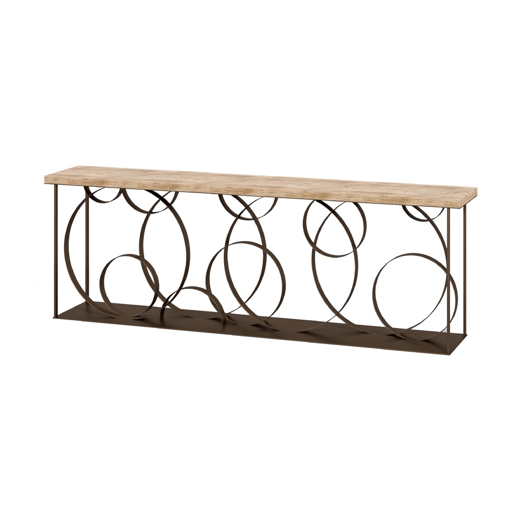 MULTIRINGO - CON 61 (AB (METAL FRAME ANODIC BROWN), WOOD VENEER OAK NATURAL 40MM)