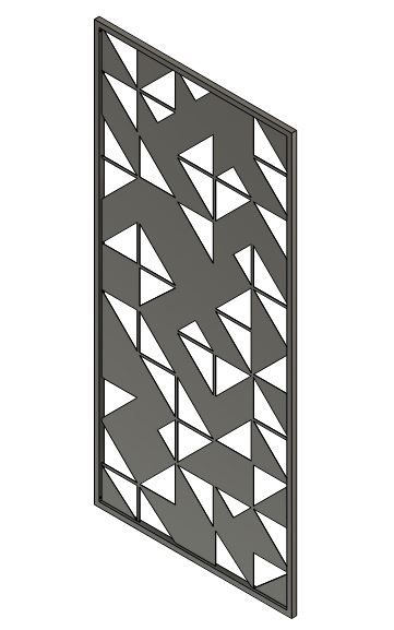 ROOMDIVIDER - TRIANGLES (AB (METAL FRAME ANODIC BROWN))