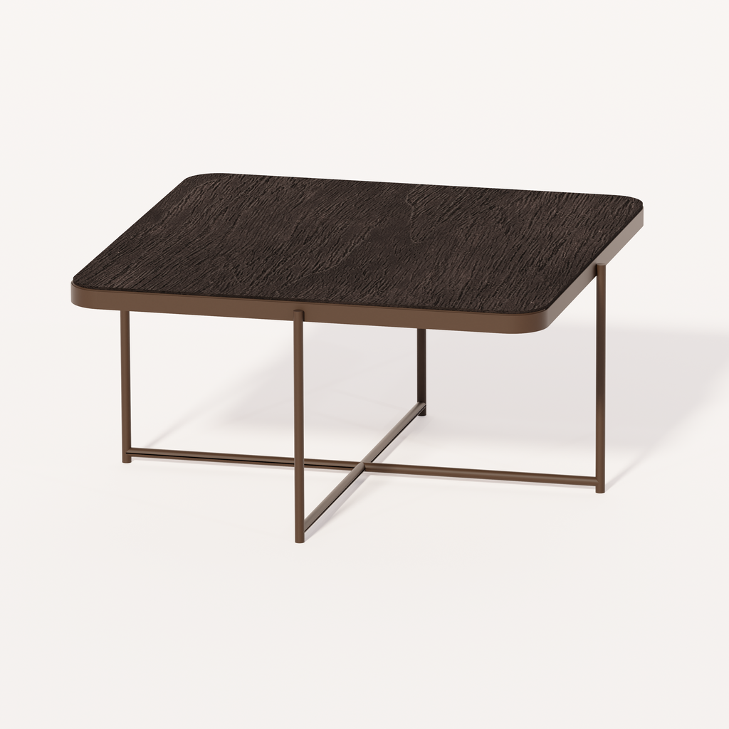 PIAZZA - TBL 1190 (AB (METAL FRAME ANODIC BROWN), MARBLE ALASKA WHITE)