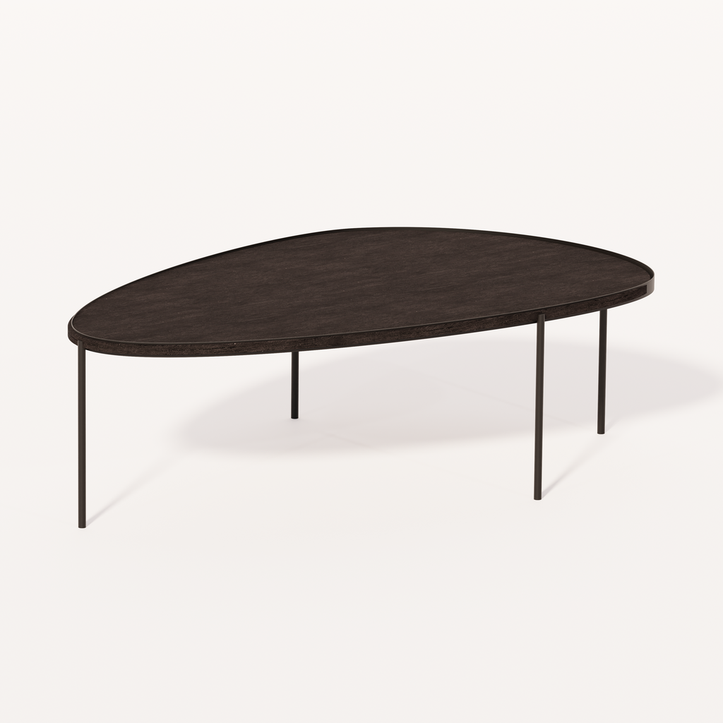 MATEO - TBL 1180 (AB (METAL FRAME ANODIC BROWN), MARBLE ALASKA WHITE)
